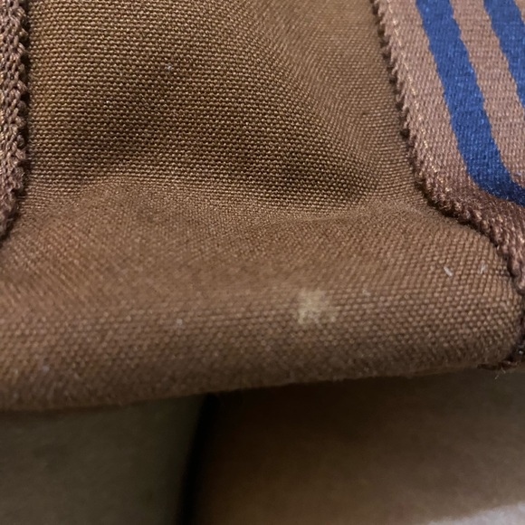 Hermes Small Tote Bag💙 Brown and Navy. One spot on the bag. See all photos - Picture 9 of 9